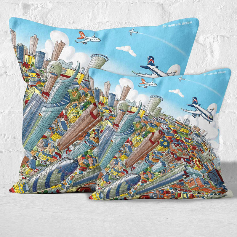 Throw Cushion - The City of London in Full Colours