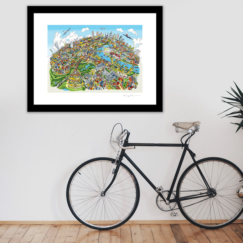 Art Print - London Looking East - Full Colours (Open Edition)
