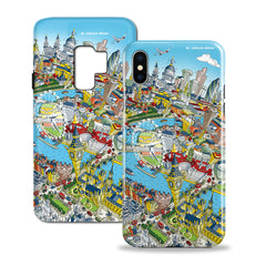 Smartphone 3D Case - Maritime Greenwich in Retro Colours
