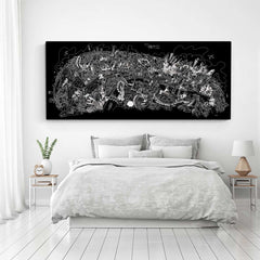 Limited Edition Canvas - London Looking North in Black & White