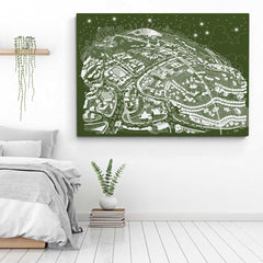Open Edition Canvas - Maritime Greenwich Snowy Green - Special Edition