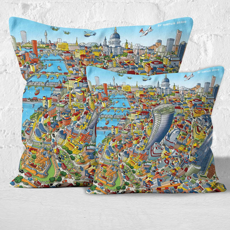 Throw Cushion - St Paul's & The City of London in Full Colours
