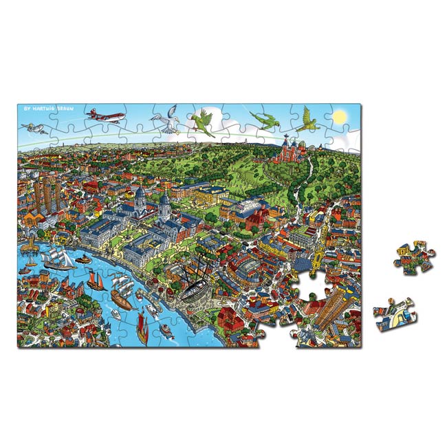 100 Piece Jigsaw Puzzle - Royal Maritime Greenwich - Full Colour