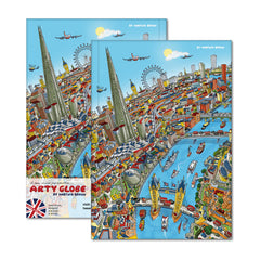 Hardback A5 Notebook - London Looking West in Full Colour