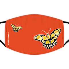 Face Mask With Filters - Butterflies