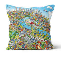Throw Cushion - London Looking East in Full Colour