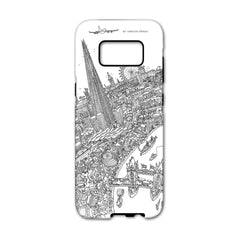 Smartphone 3D Case - London Around The Shard - Line Drawing