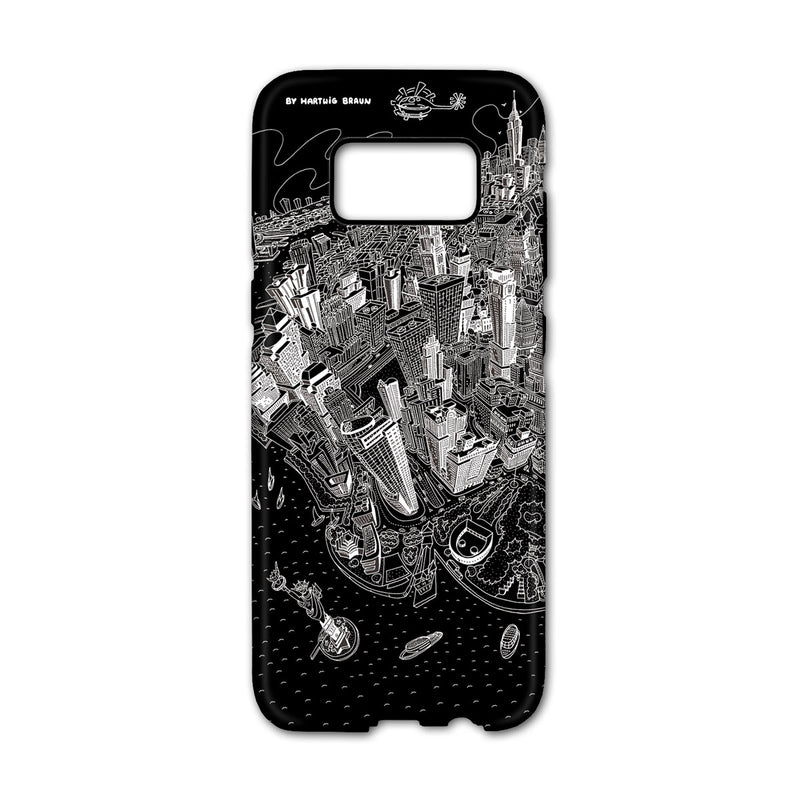 Smartphone 3D Case - New York, Manhattan in Black & White