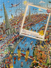 1,000 Piece Jigsaw Puzzle in Tin Box - London Looking West