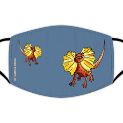 Face Mask With Filters - Frilled Lizards