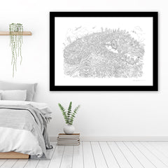 Limited Edition Art Print - London Looking East - Line Drawing (Signed)