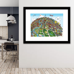 Art Print - Berlin Looking East - Full Colours (Open Edition)