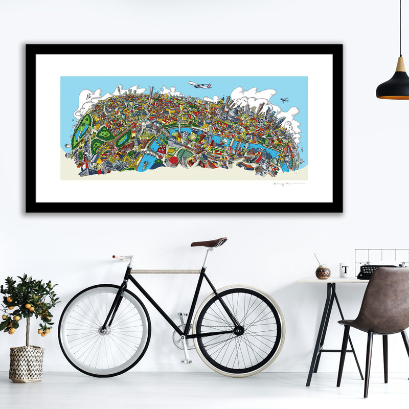Art Print - London Looking North - Full Colour (Open Edition)
