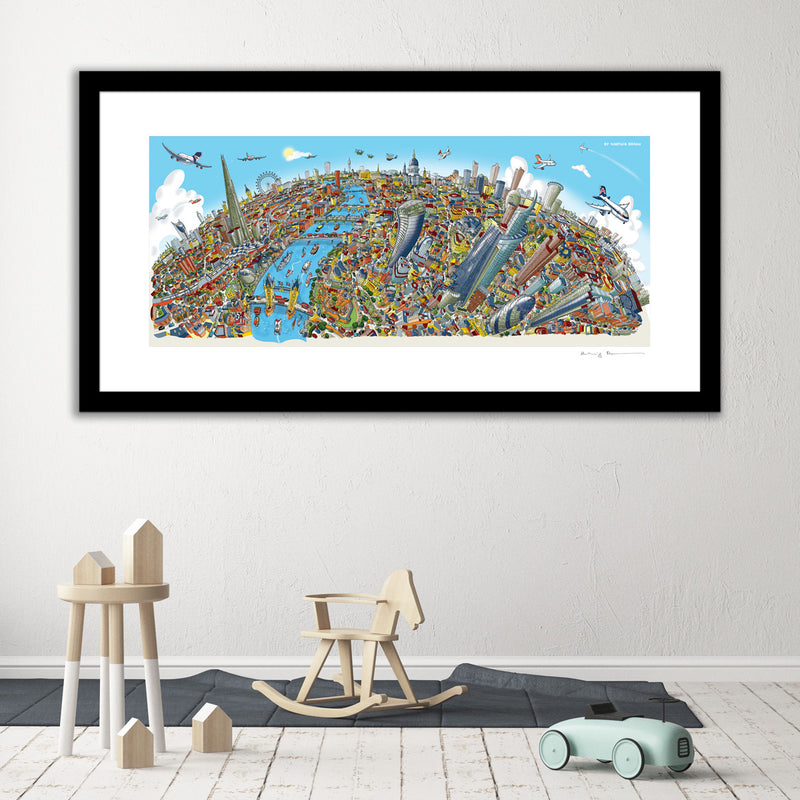 Art Print - London Looking West - Full Colour (Open Edition)