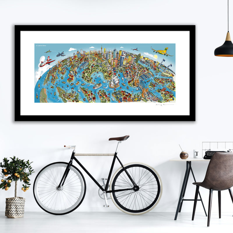 Art Print - Sydney Looking South - Full Colour (Open Edition)
