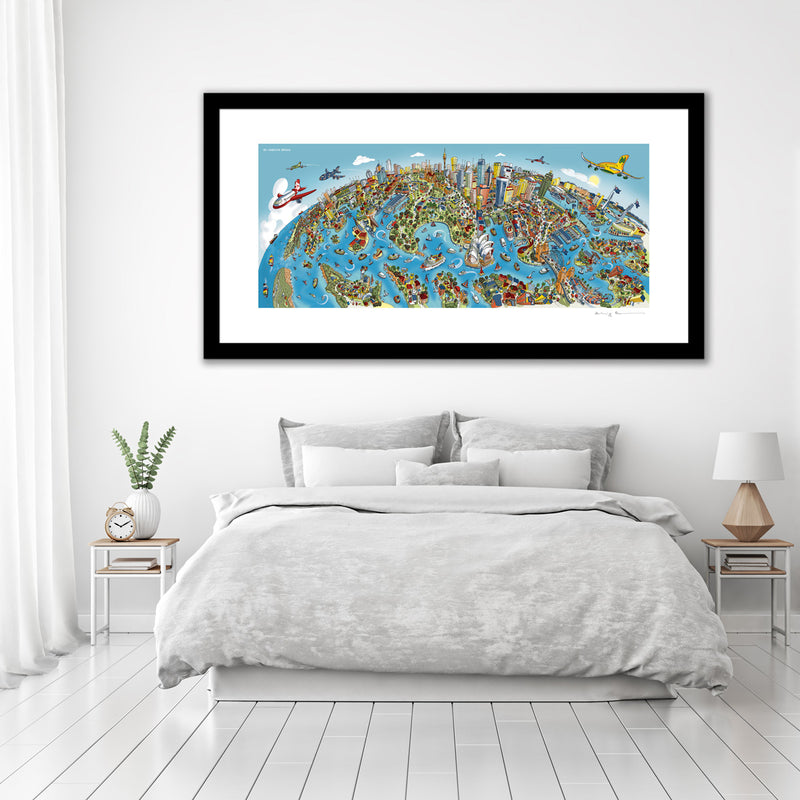 Art Print - Sydney Looking South - Full Colour (Open Edition)