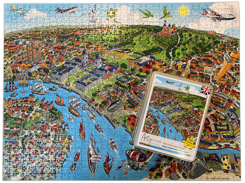 1,000 Piece Jigsaw Puzzle in Tin Box - Royal Greenwich