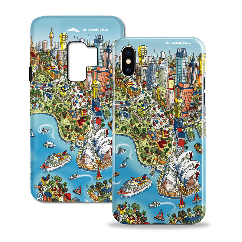 Smartphone 3D Case - Maritime Greenwich in Retro Colours