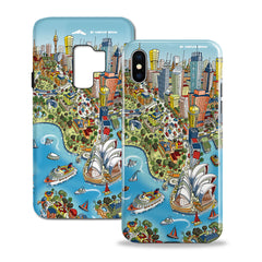 Smartphone 3D Case - Maritime Greenwich in Retro Colours