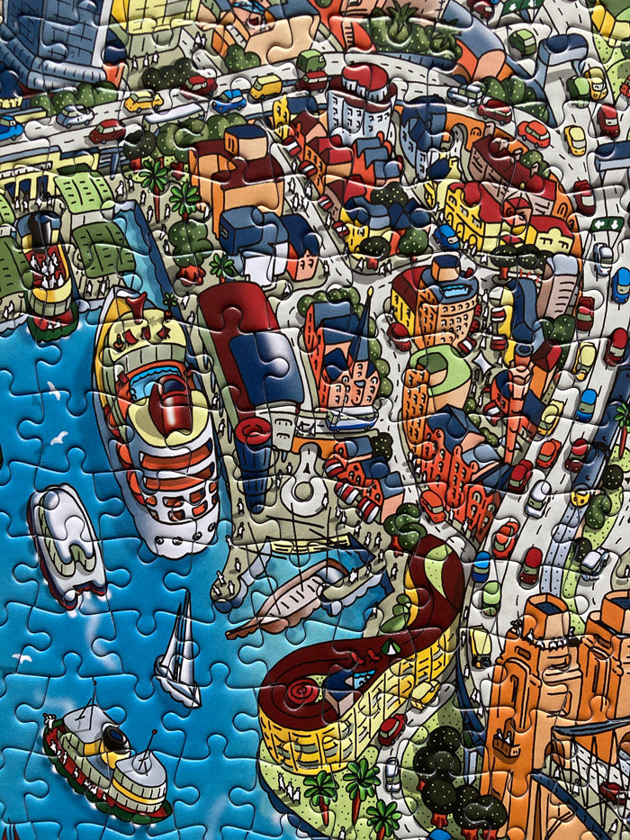 1,000 Piece Jigsaw Puzzle in Tin Box - Sydney Looking South