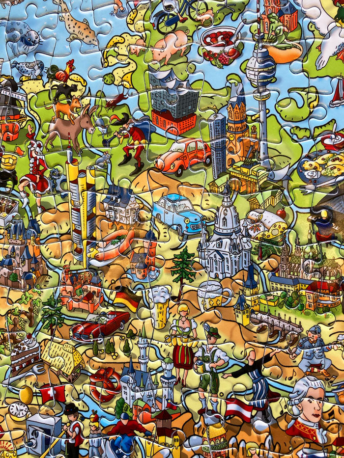 1,000 Piece Jigsaw Puzzle in Tin Box - This is Europe