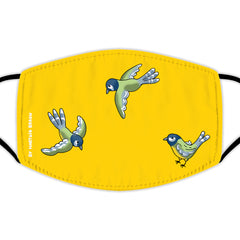 Face Mask With Filters - Three Titmice Birds
