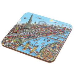Melamine Pot Stands - London Around the Shard (Full Colour)
