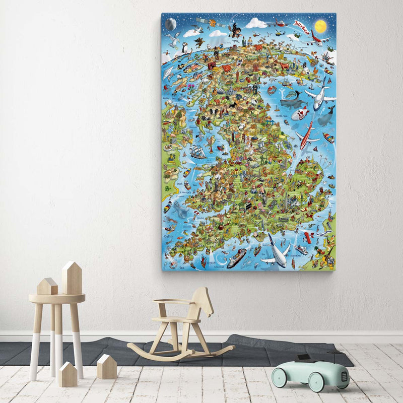 Open Edition Canvas - Jolly Britain in Full Colour
