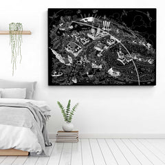Limited Edition Canvas - Maritime Greenwich Black & White