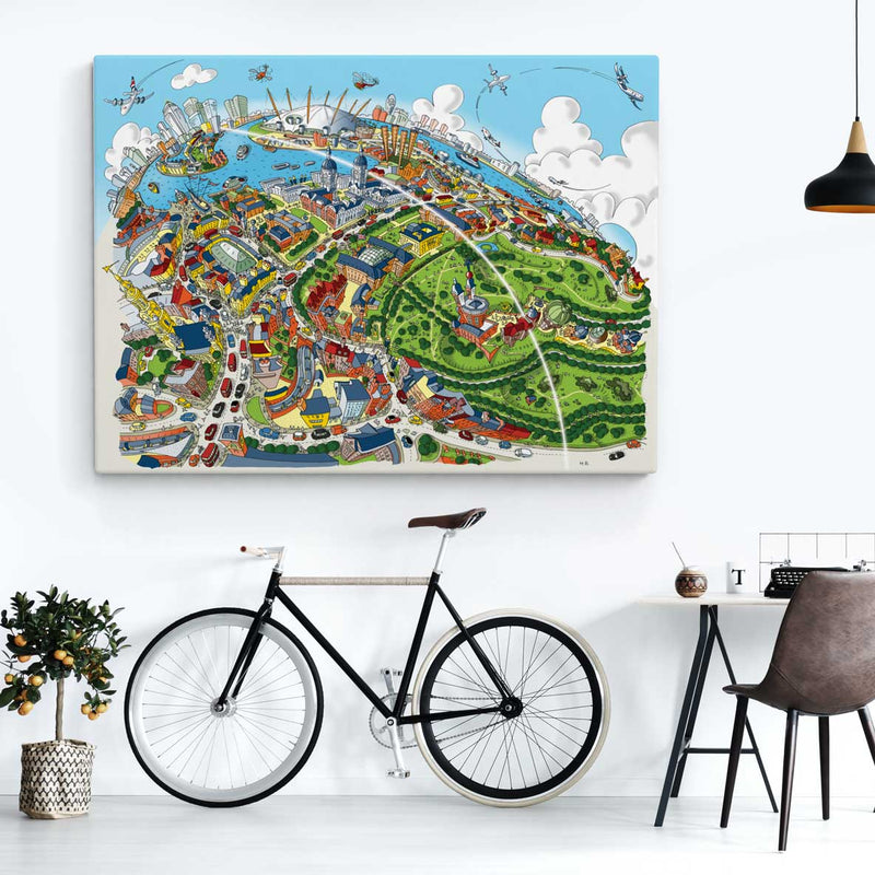 Open Edition Canvas - Maritime Greenwich in Full Colour