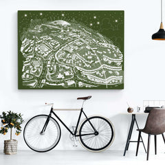Open Edition Canvas - Maritime Greenwich Snowy Green - Special Edition