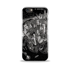 Smartphone 3D Case - New York, Manhattan in Black & White