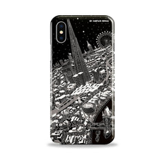 Smartphone 3D Case - London Around The Shard in Black & White