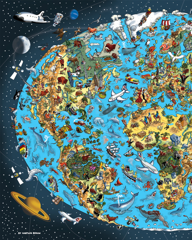 Open Edition Canvas - Our Wonderful Planet