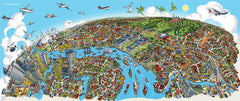 Art Print - Greenwich to Canary Wharf - Full Colour (Open Edition)