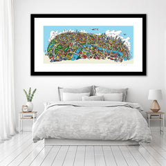 Open Edition Art Print - London Looking North in Full colours