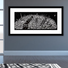Limited Edition Art Print - London Looking West - Black & White (Signed)