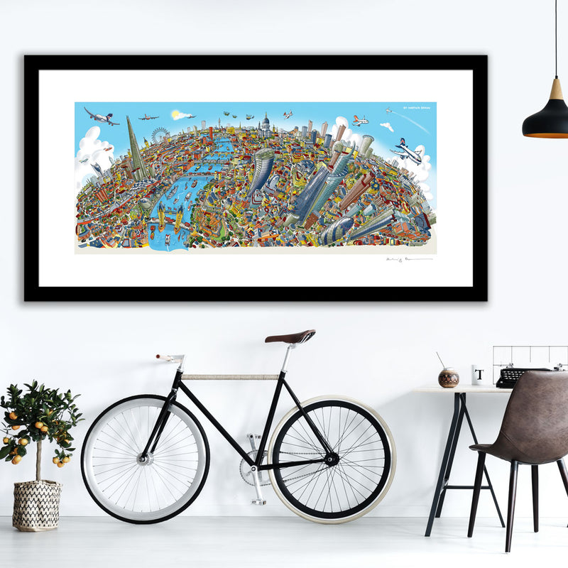 Open Edition Art Print - London Looking West in Full colours