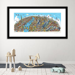 Open Edition Art Print - London Looking West in Full colours
