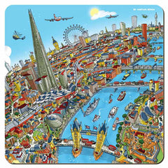 Melamine Pot Stands - London Around the Shard (Full Colour)