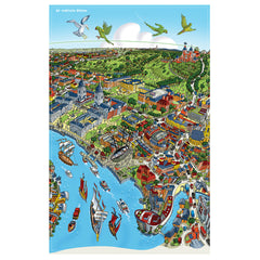 Cotton Tea Towel - Royal Greenwich - Full Colour (Portrait)
